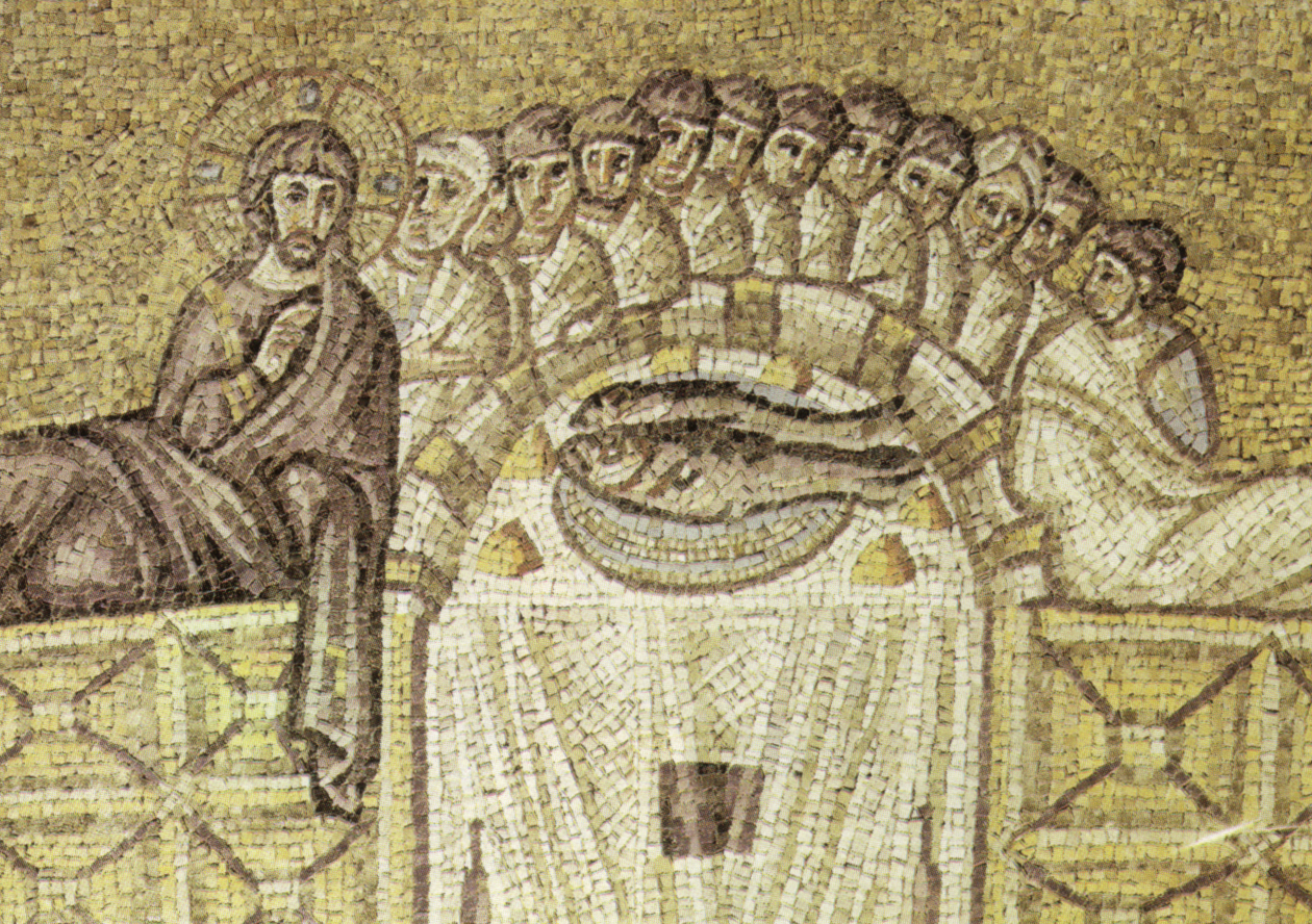 The Last Supper, mosaic in Sant’Apollinare Nuovo, Ravenna